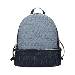 Blue Fabric Backpack