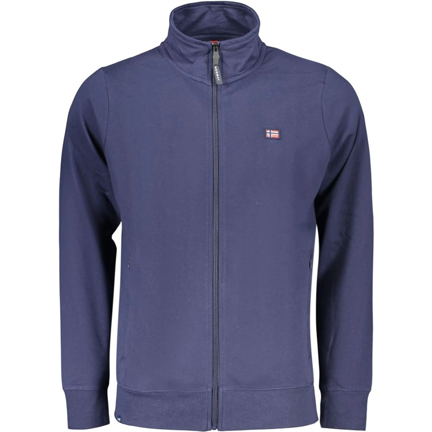 Blue Cotton Men Sweatshirt