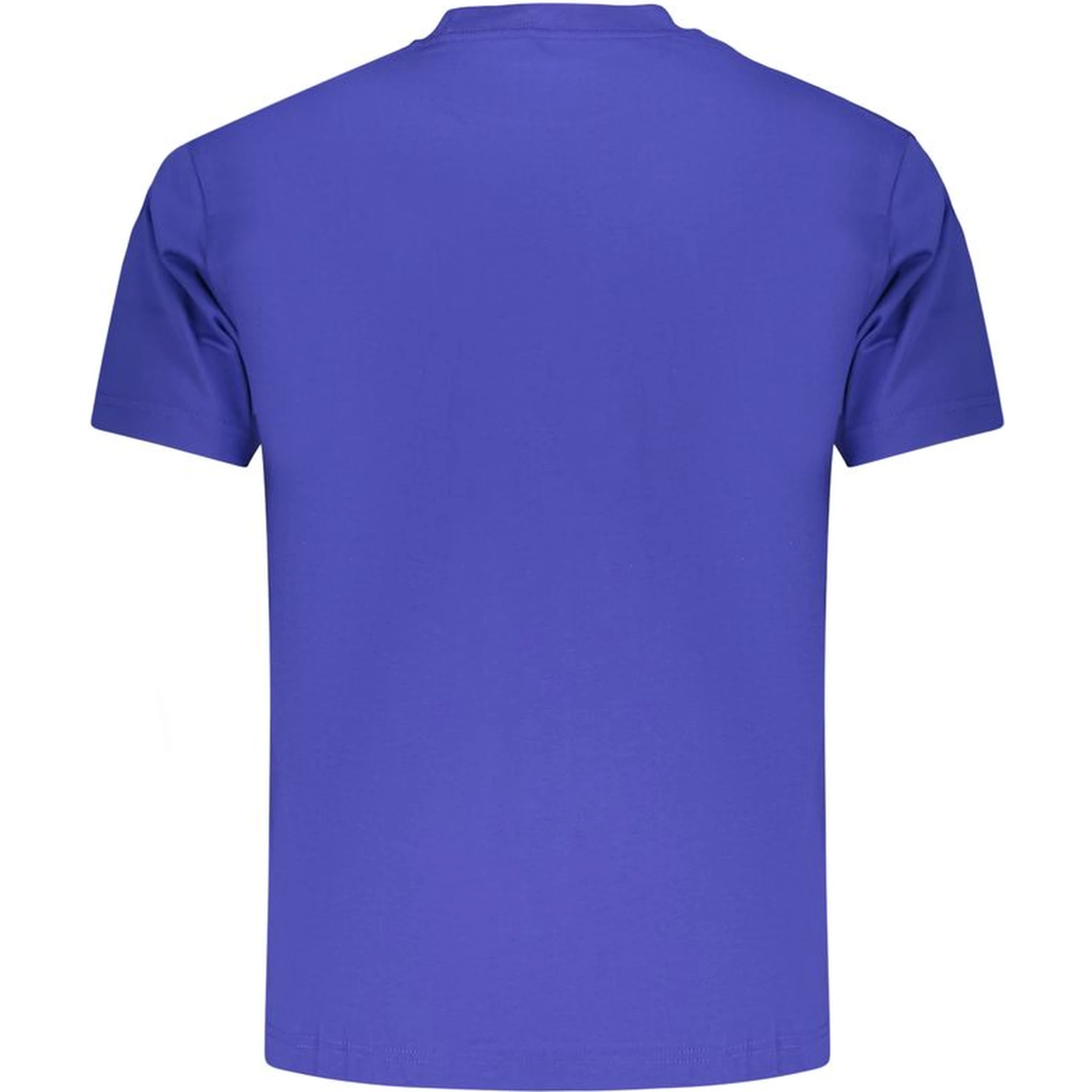 Blue Cotton Men's T-Shirt