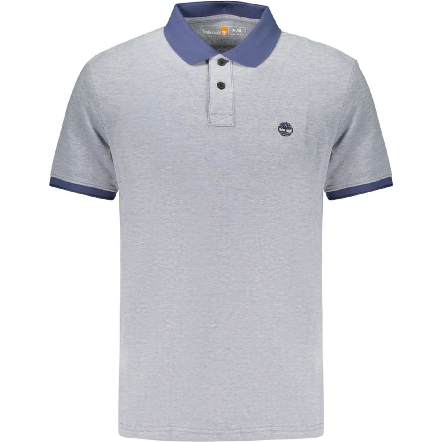 Blue Cotton Men's Polo Shirt
