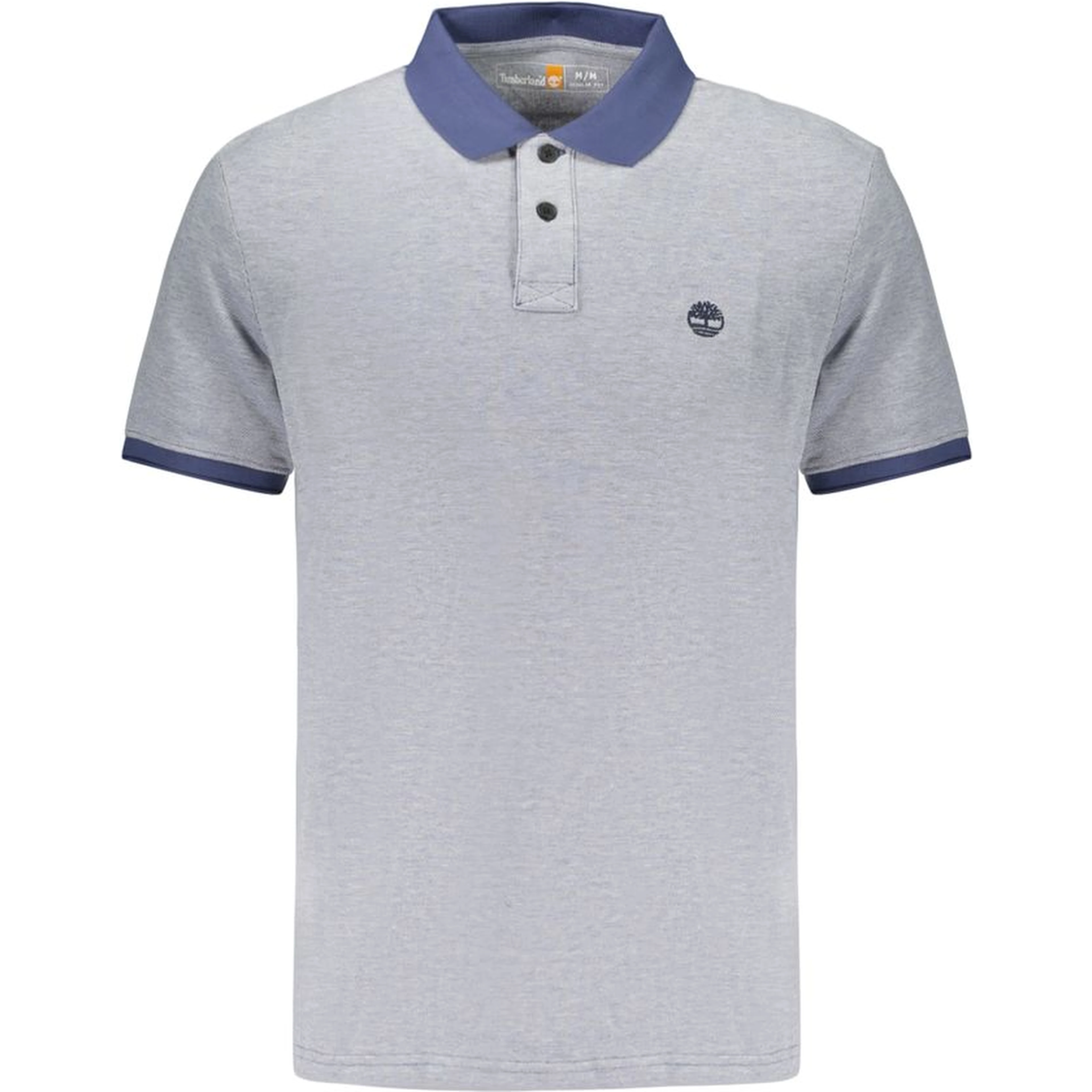 Blue Cotton Men's Polo Shirt