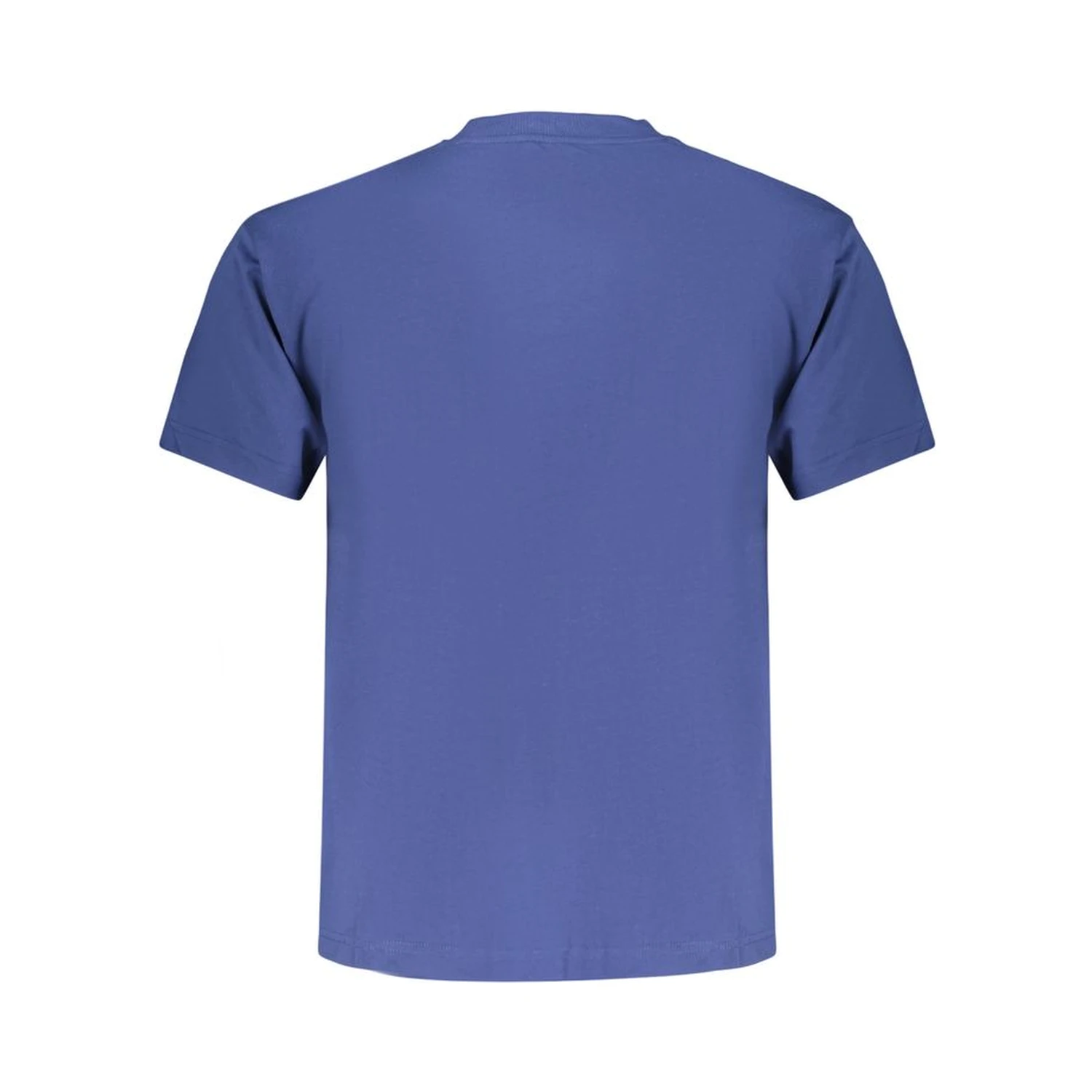 Blue Cotton Men T-Shirt