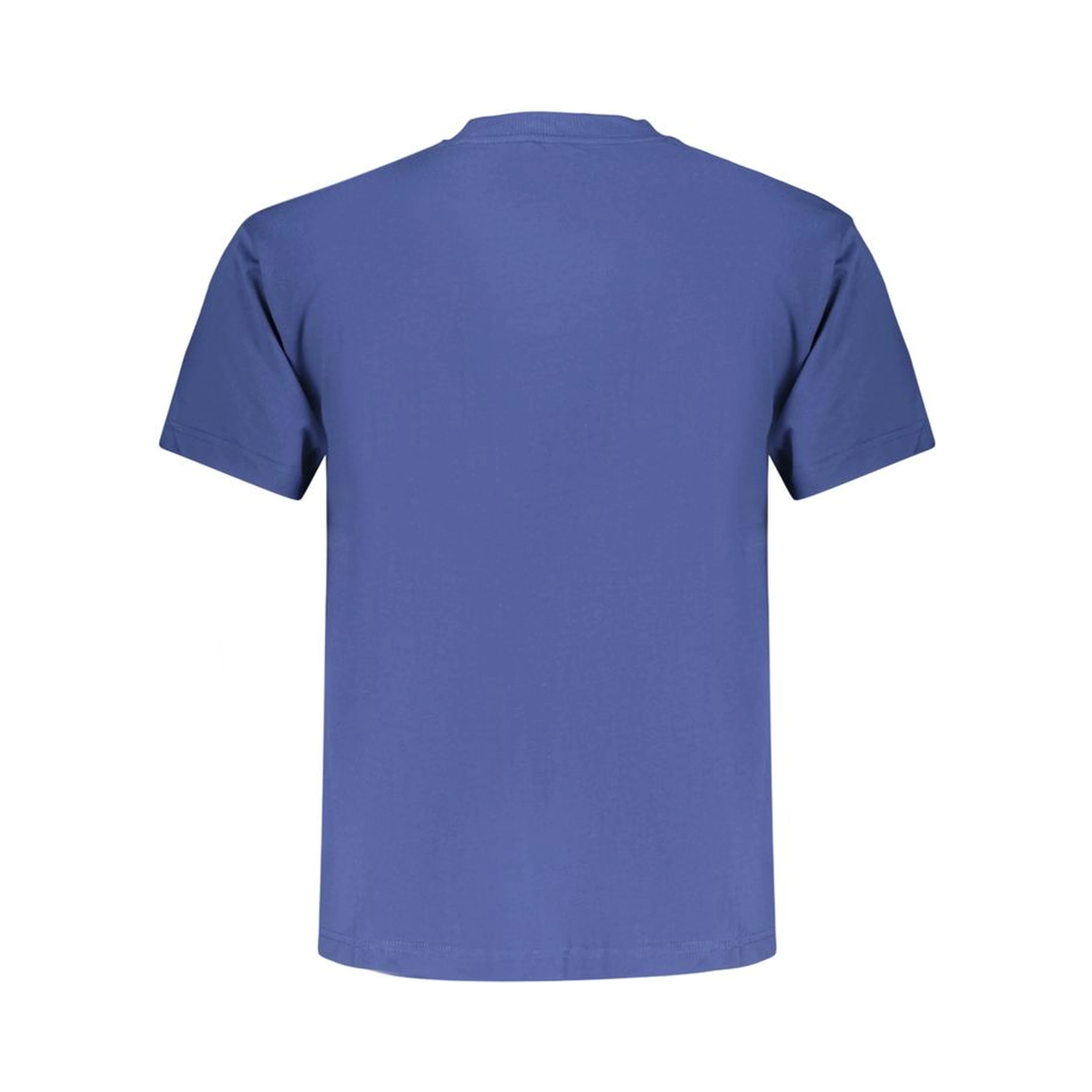 Blue Cotton Men T-Shirt