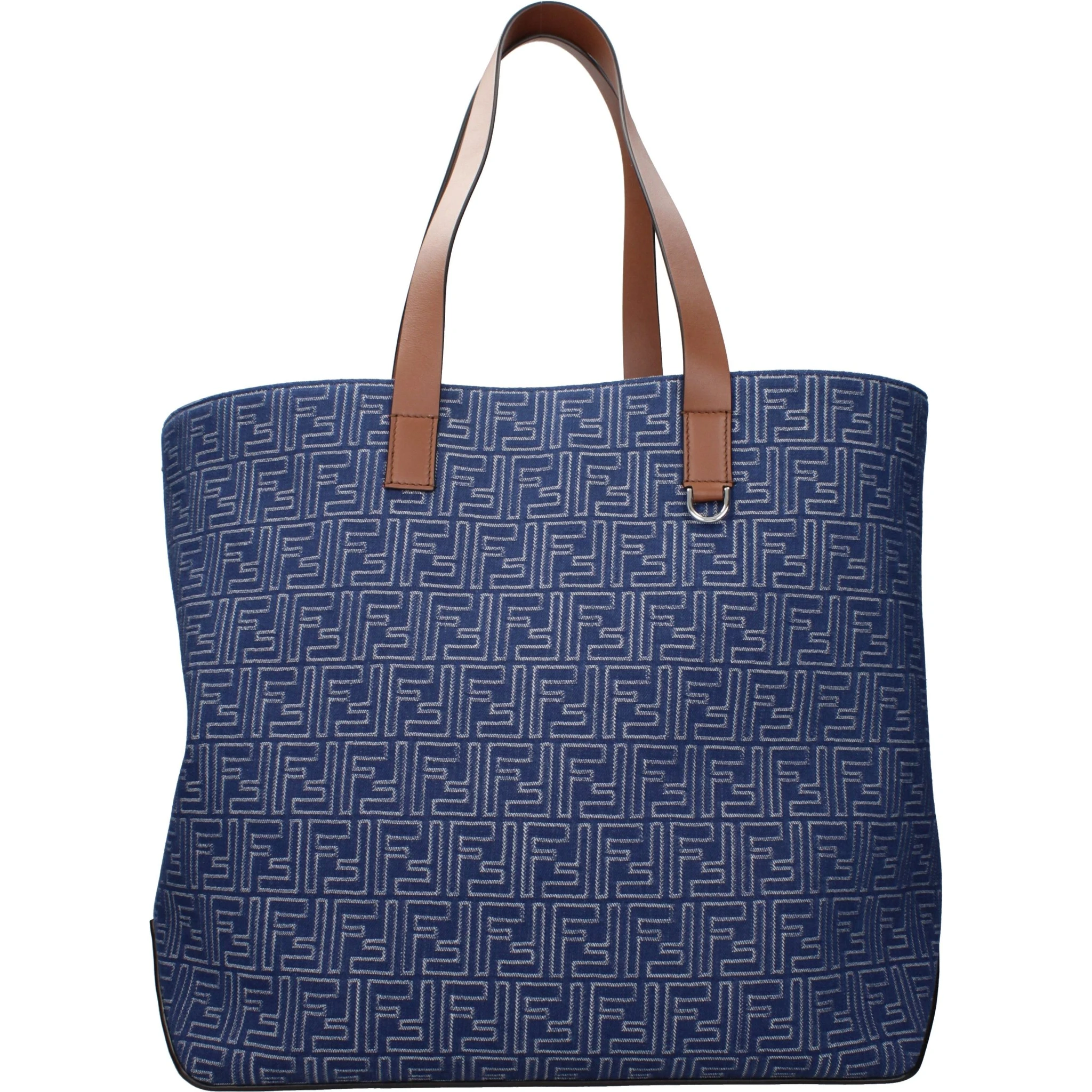 Blue Fabric Shoulder Bag