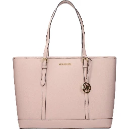 Pink Leather Shoulder Bag