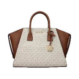 Beige Fabric Handbag