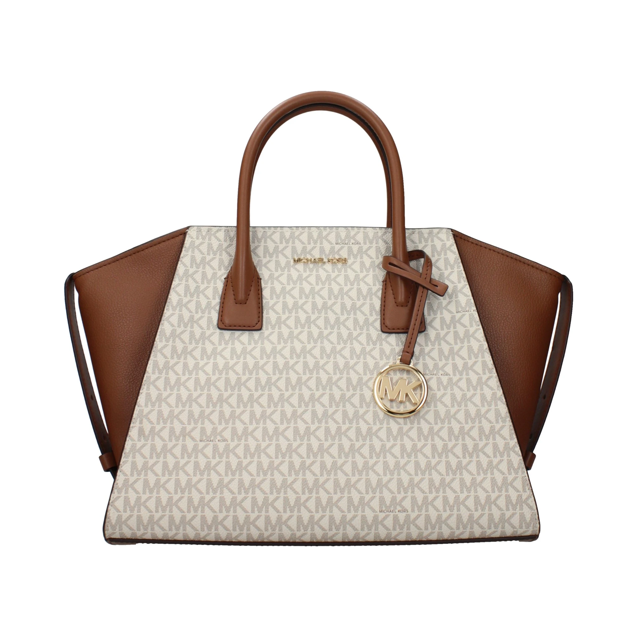 Beige Fabric Handbag