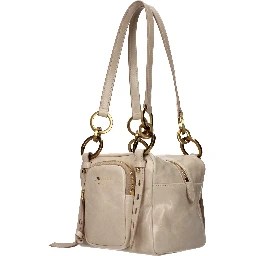 Pink Leather Shoulder Bag
