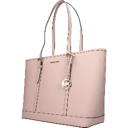Pink Leather Shoulder Bag