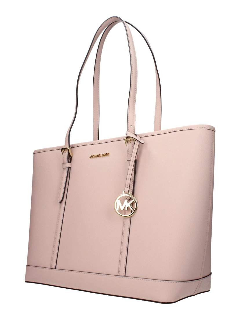 Pink Leather Shoulder Bag
