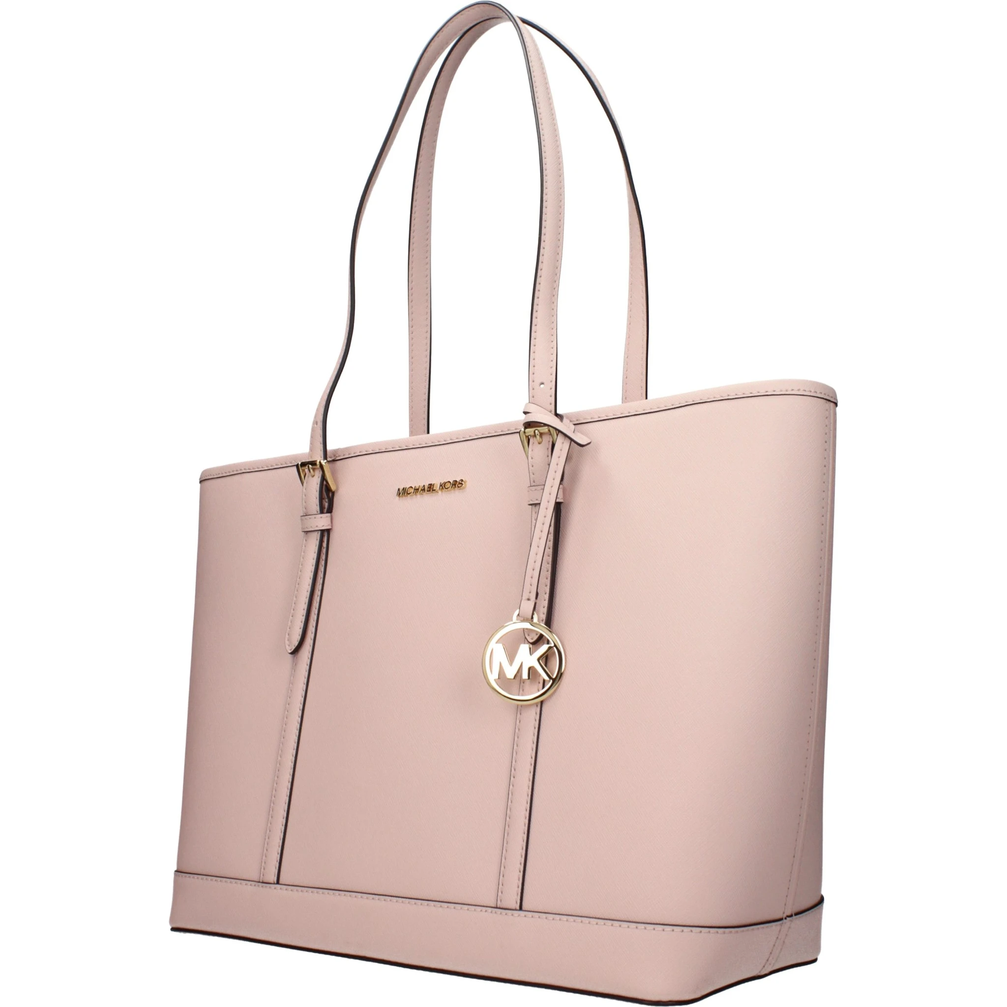 Pink Leather Shoulder Bag