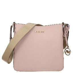 Pink Leather Shoulder Bag
