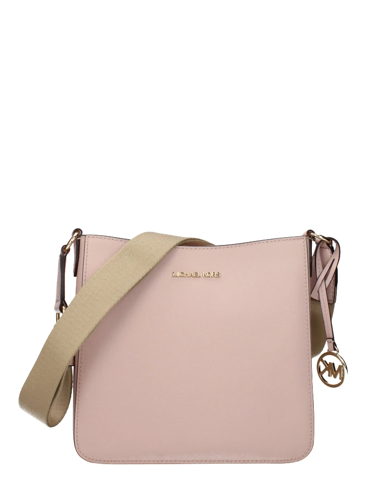 Pink Leather Shoulder Bag
