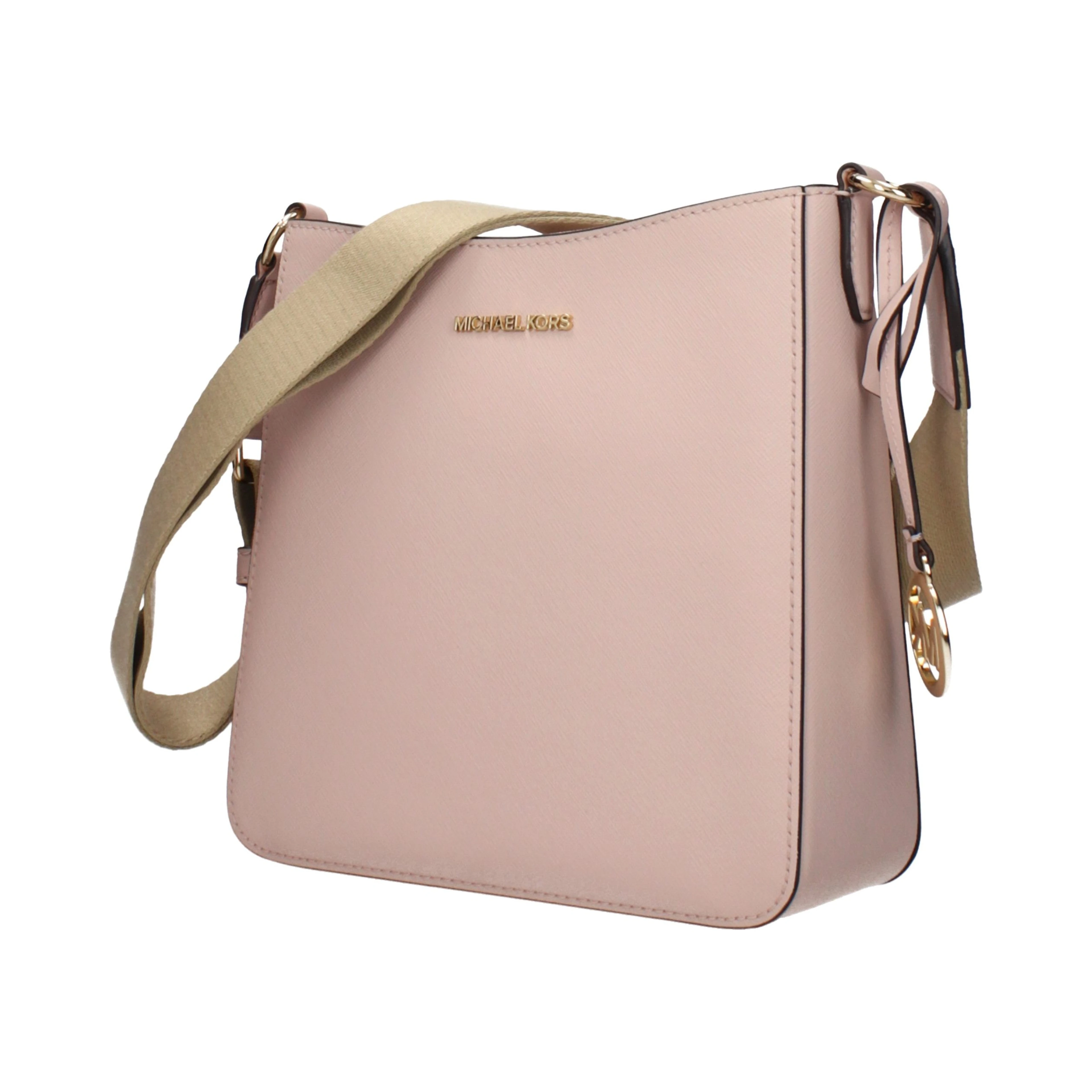 Pink Leather Shoulder Bag