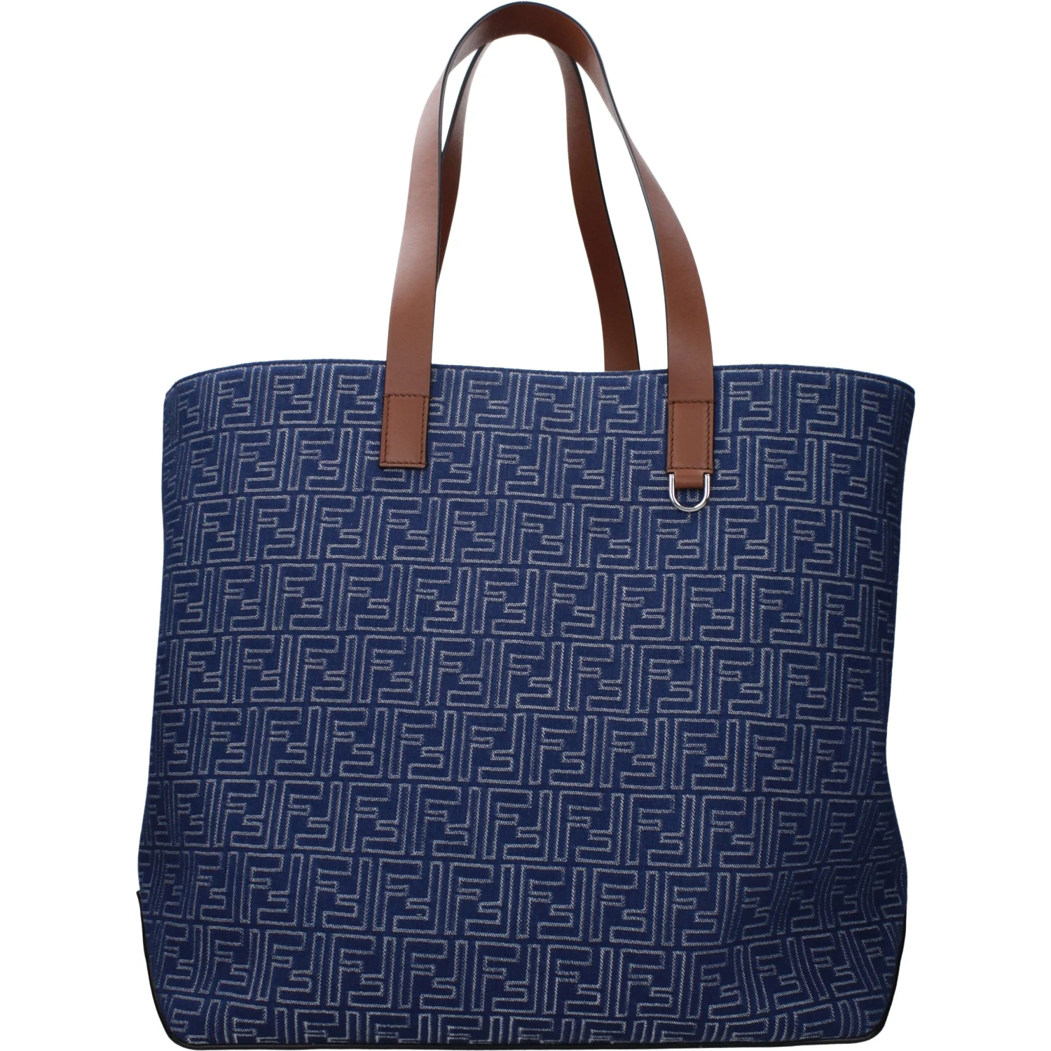 Blue Fabric Shoulder Bag