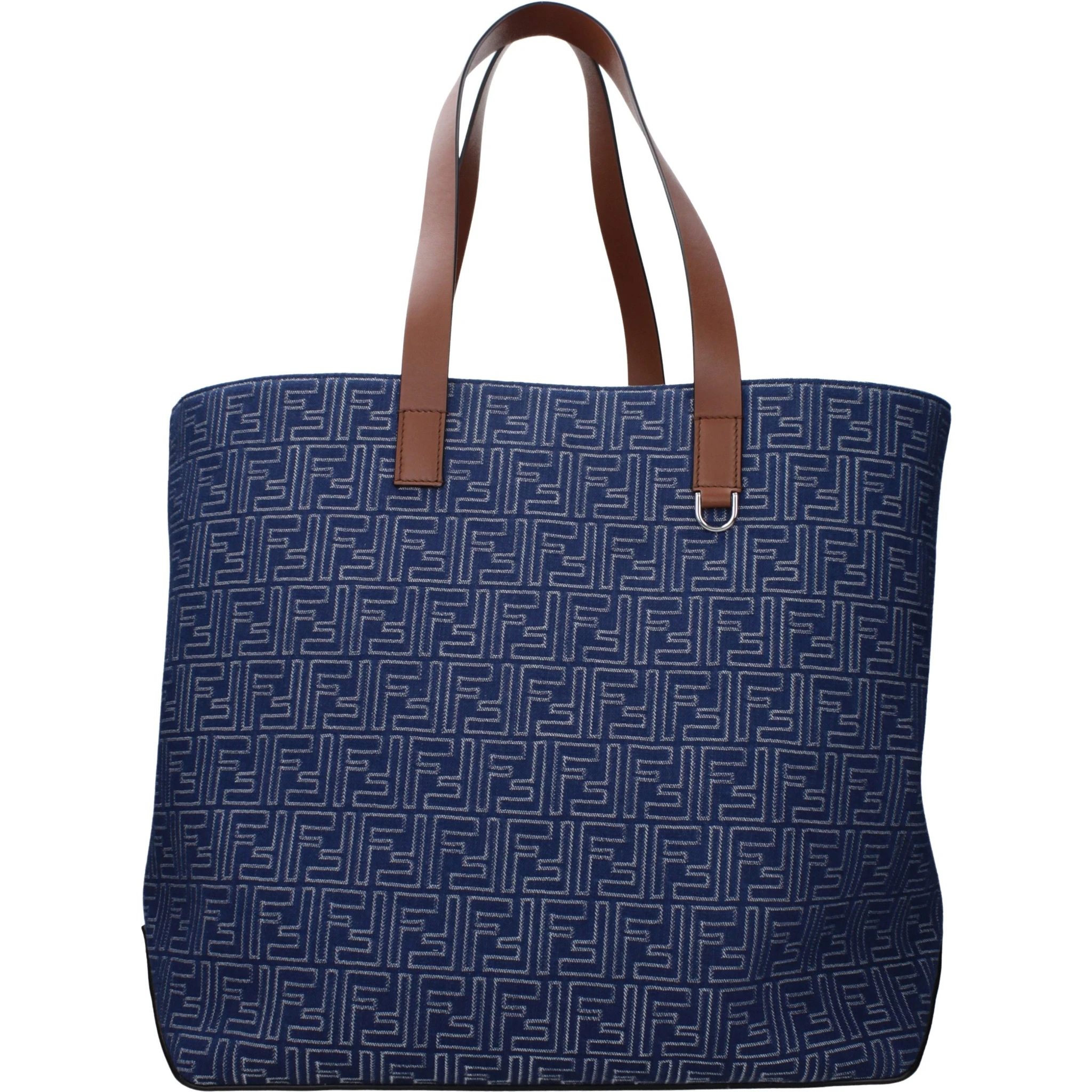 Blue Fabric Shoulder Bag