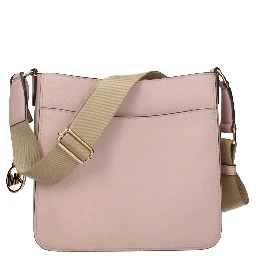 Pink Leather Shoulder Bag