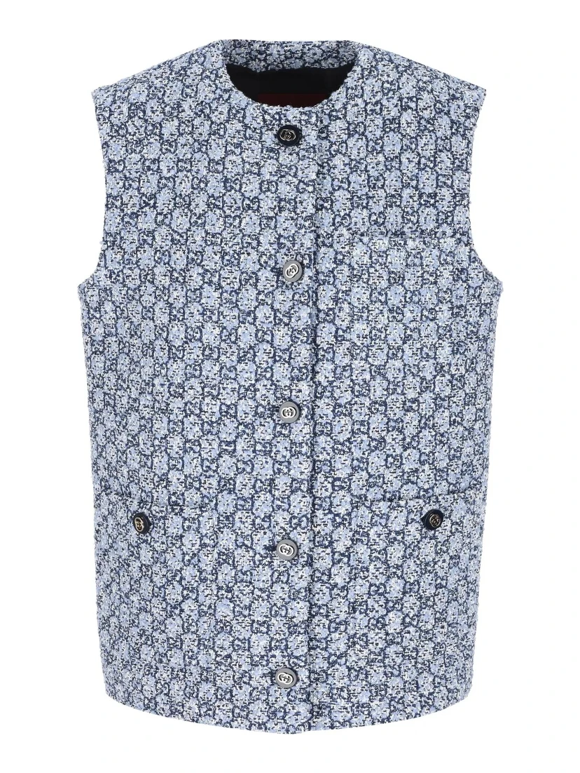 Cotton GG sleeveless vest
