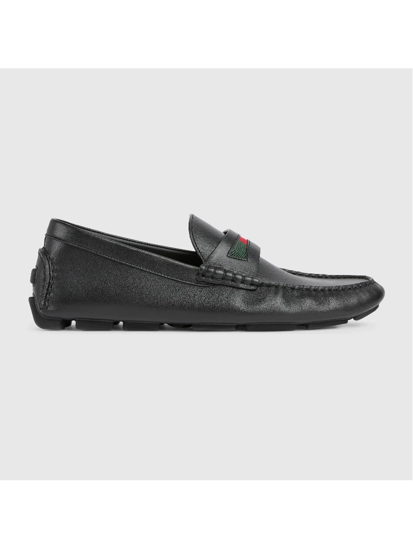 Loafers with web detail