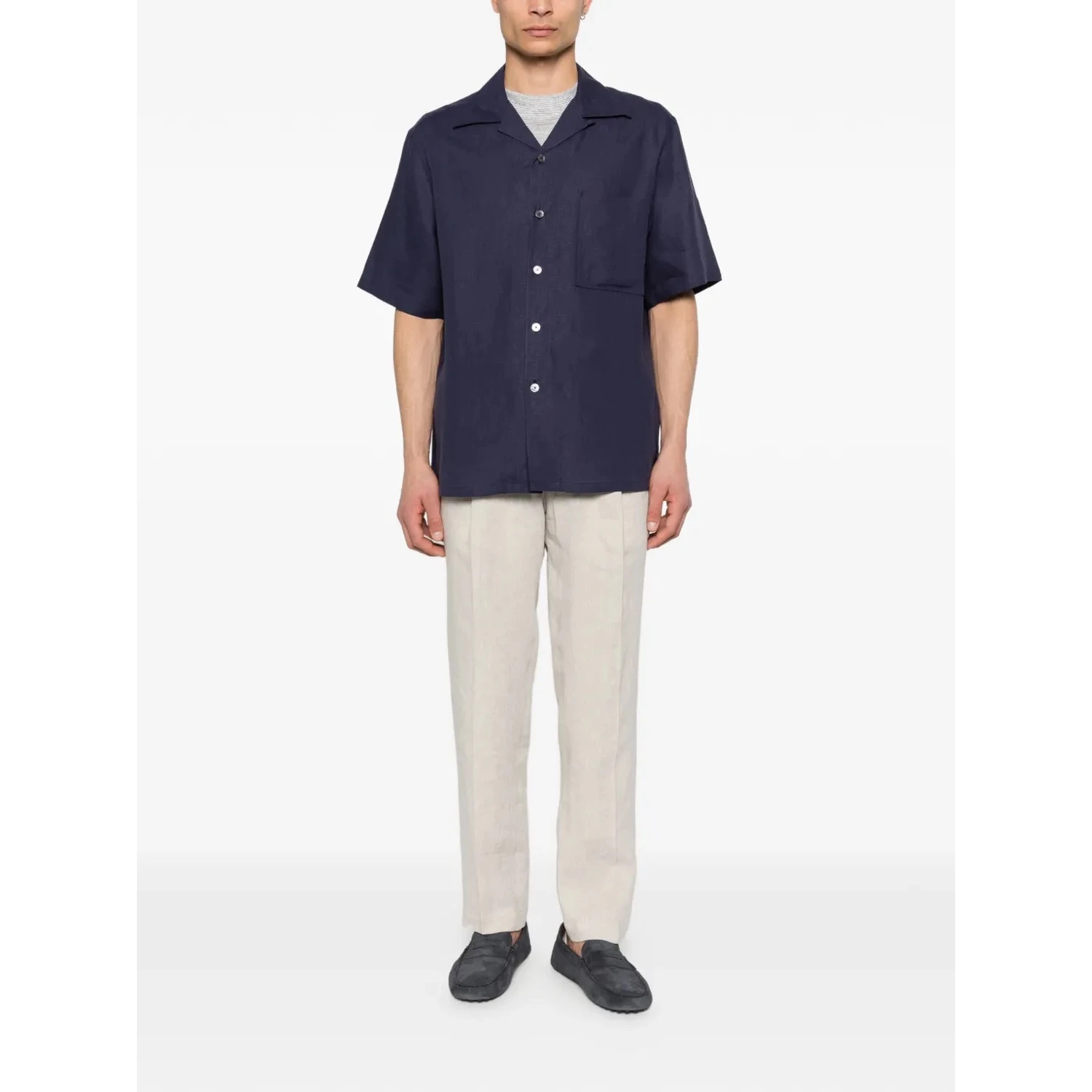 ZEGNA Shirts Blue