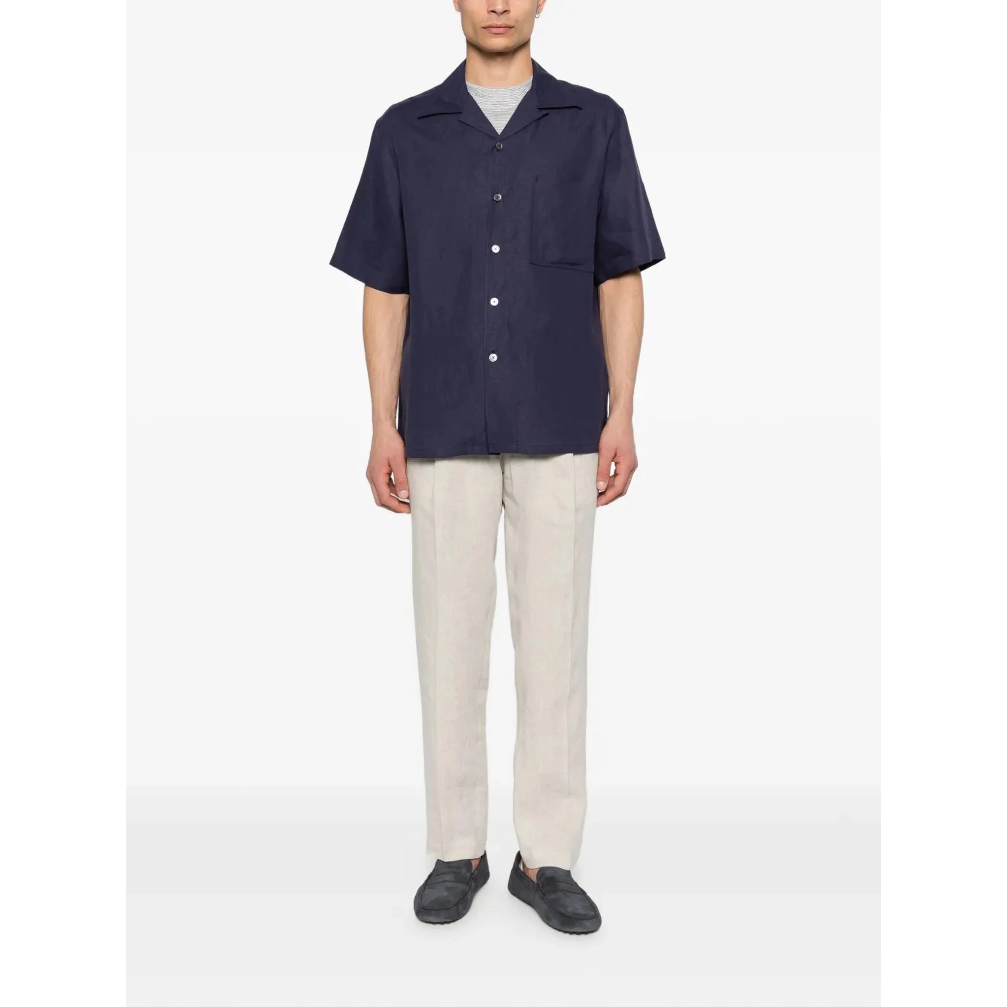 ZEGNA Shirts Blue