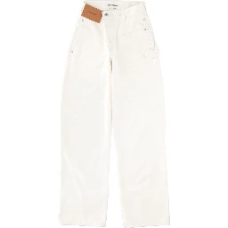 JEANS WITH LOGO PATCH