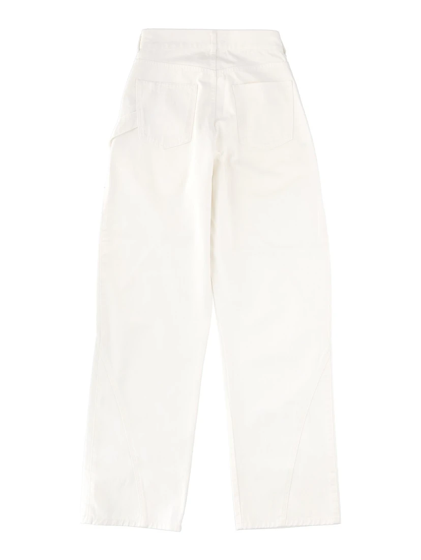 JEANS WITH LOGO PATCH