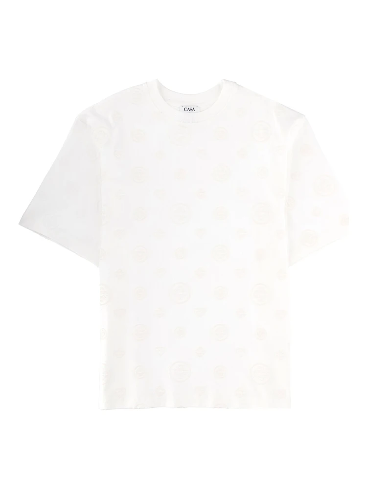 T-SHIRT WITH MONOGRAM DETAILS