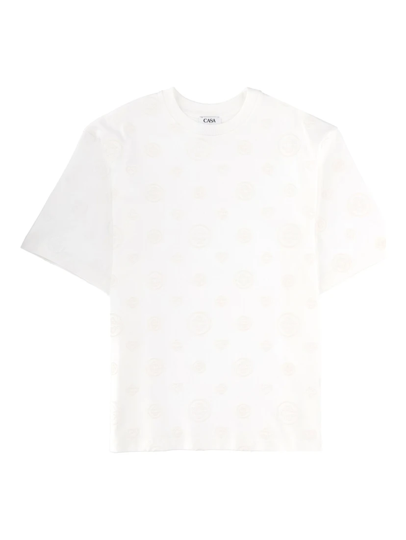 T-SHIRT WITH MONOGRAM DETAILS