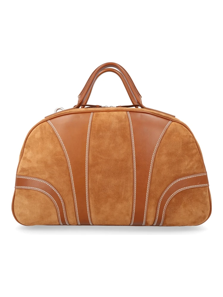 SUEDE DUFFLE BAG