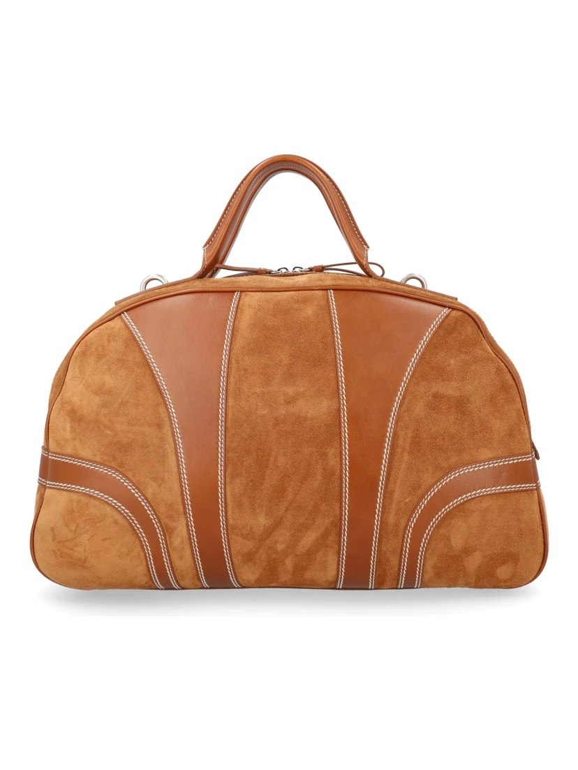 SUEDE DUFFLE BAG