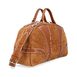 SUEDE DUFFLE BAG