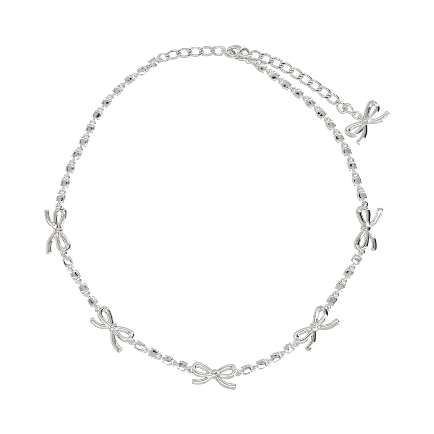 "CRYSTAL BOW" NECKLACE