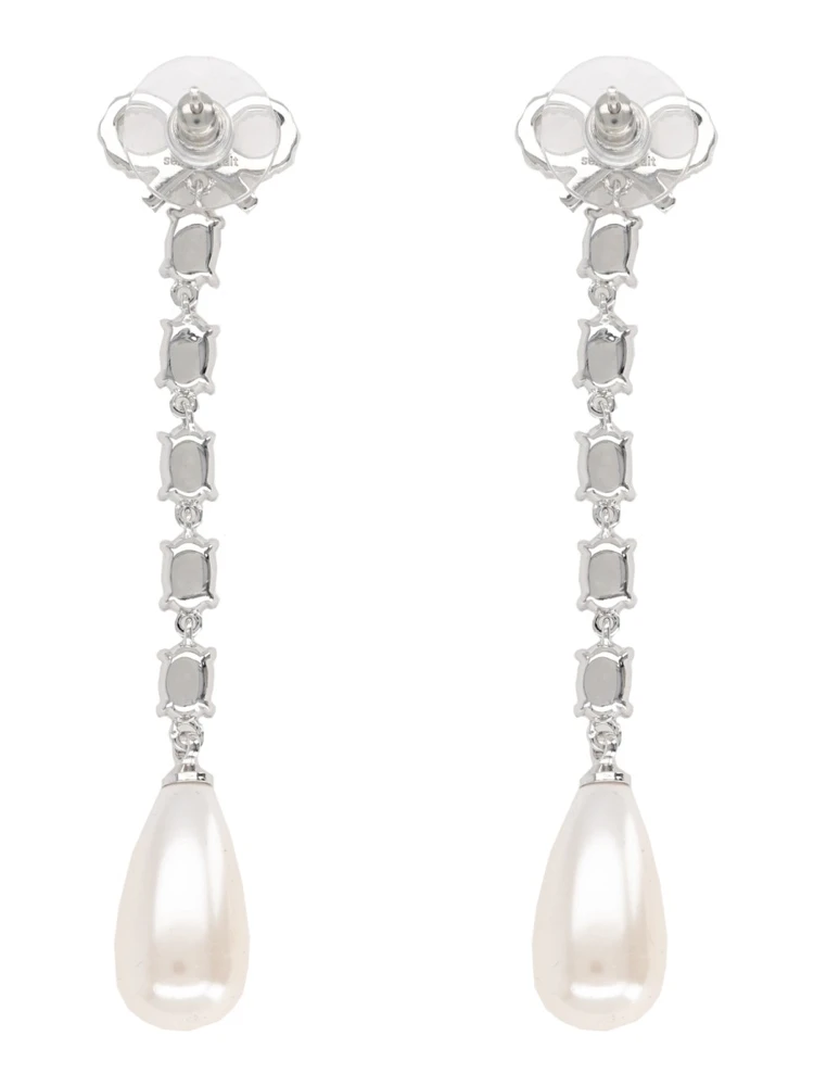 "BOW PEARL DROPLET" EARRINGS alternative