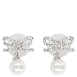 "BOW PEARL" EARRINGS