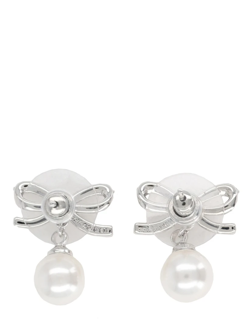 "BOW PEARL" EARRINGS