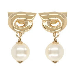 "HOOK" EARRINGS WITH PEARLS