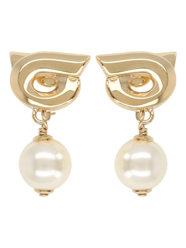 "HOOK" EARRINGS WITH PEARLS