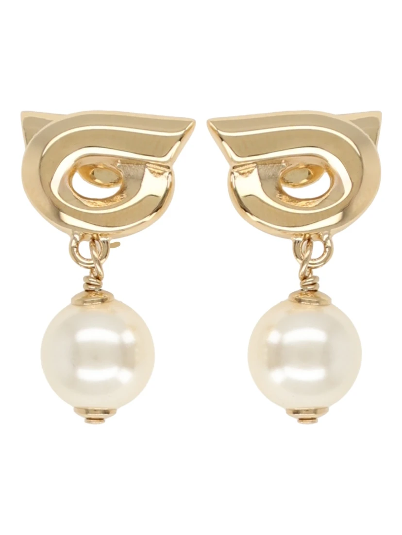 "HOOK" EARRINGS WITH PEARLS