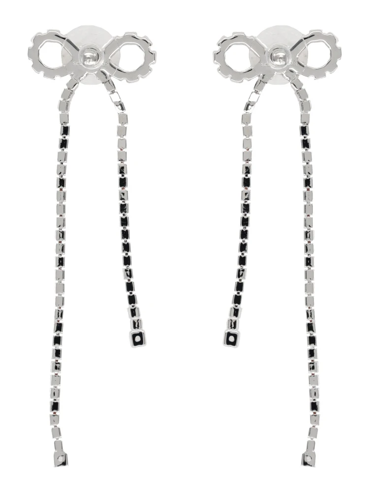 "CRYSTAL DROPLET BOW" EARRINGS alternative