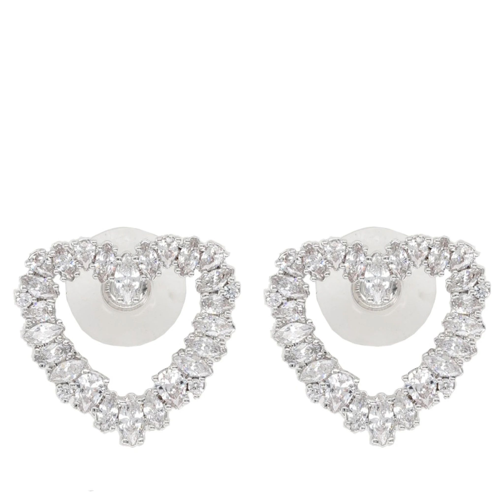 "CRYSTAL HEART" EARRINGS