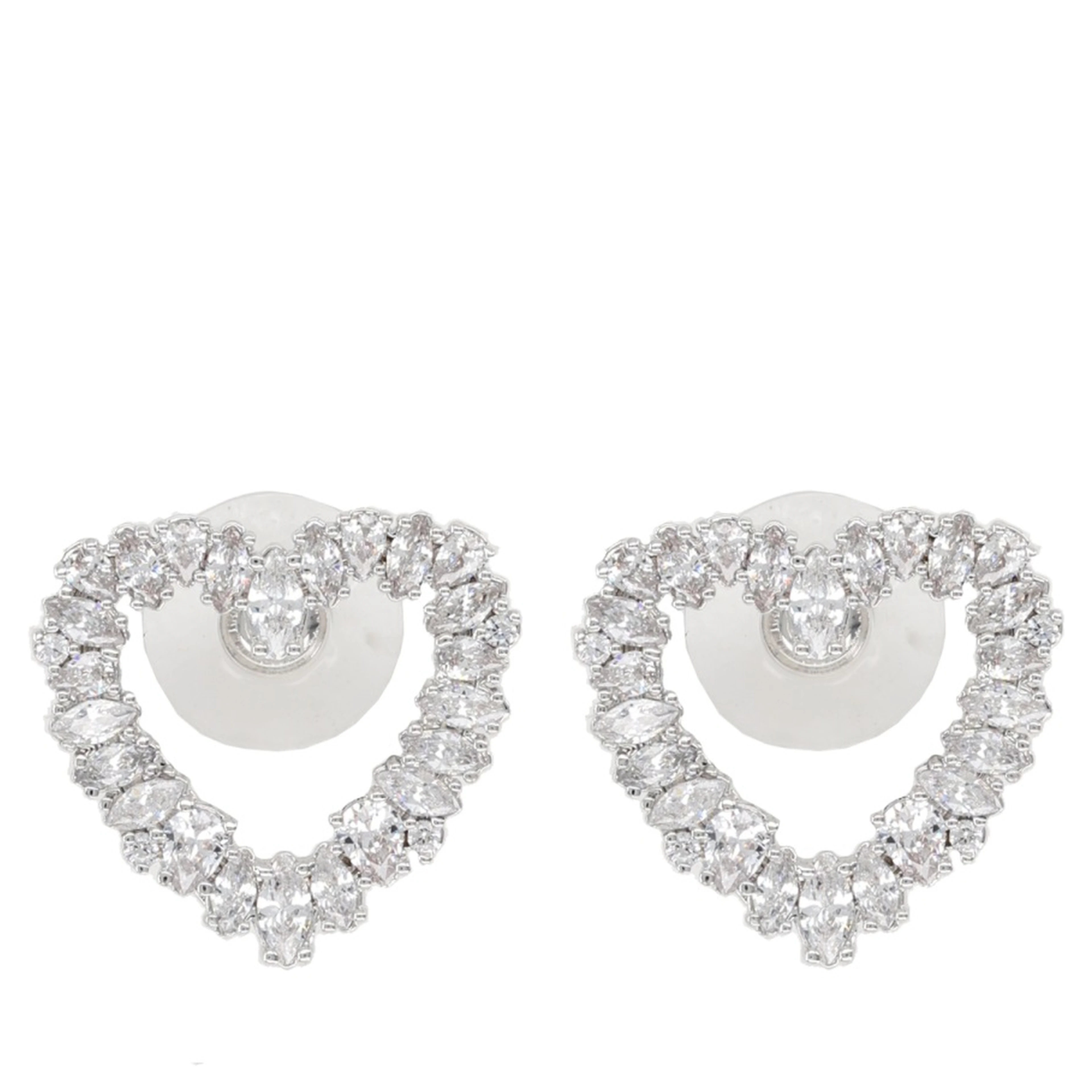 "CRYSTAL HEART" EARRINGS