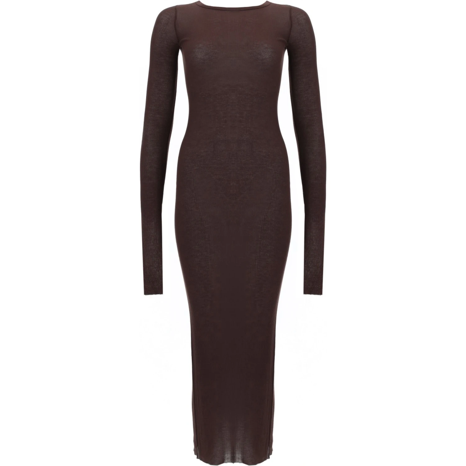 LONG-SLEEVED MIDI DRESS
