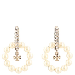 "KIRA" EARRINGS WITH PEARLS AND RHINESTONES