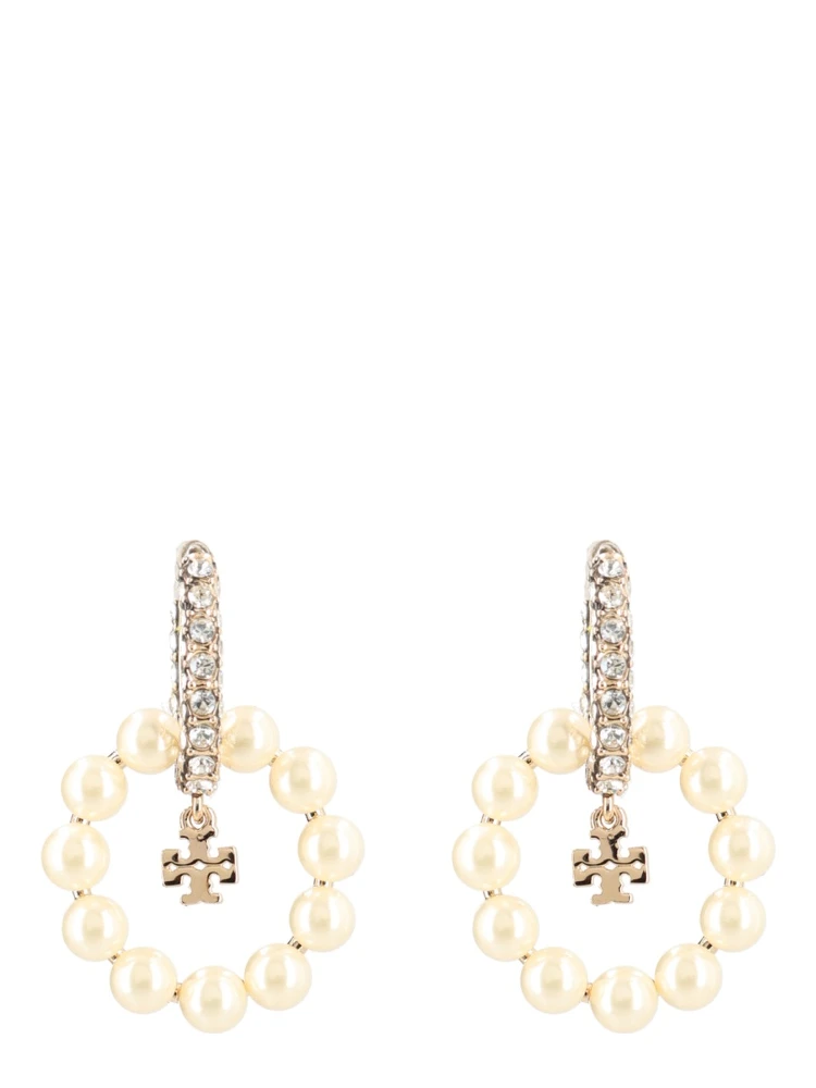 "KIRA" EARRINGS WITH PEARLS AND RHINESTONES