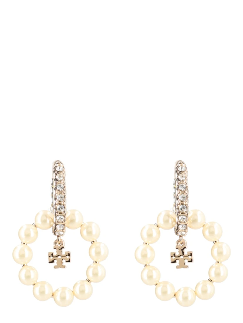 "KIRA" EARRINGS WITH PEARLS AND RHINESTONES