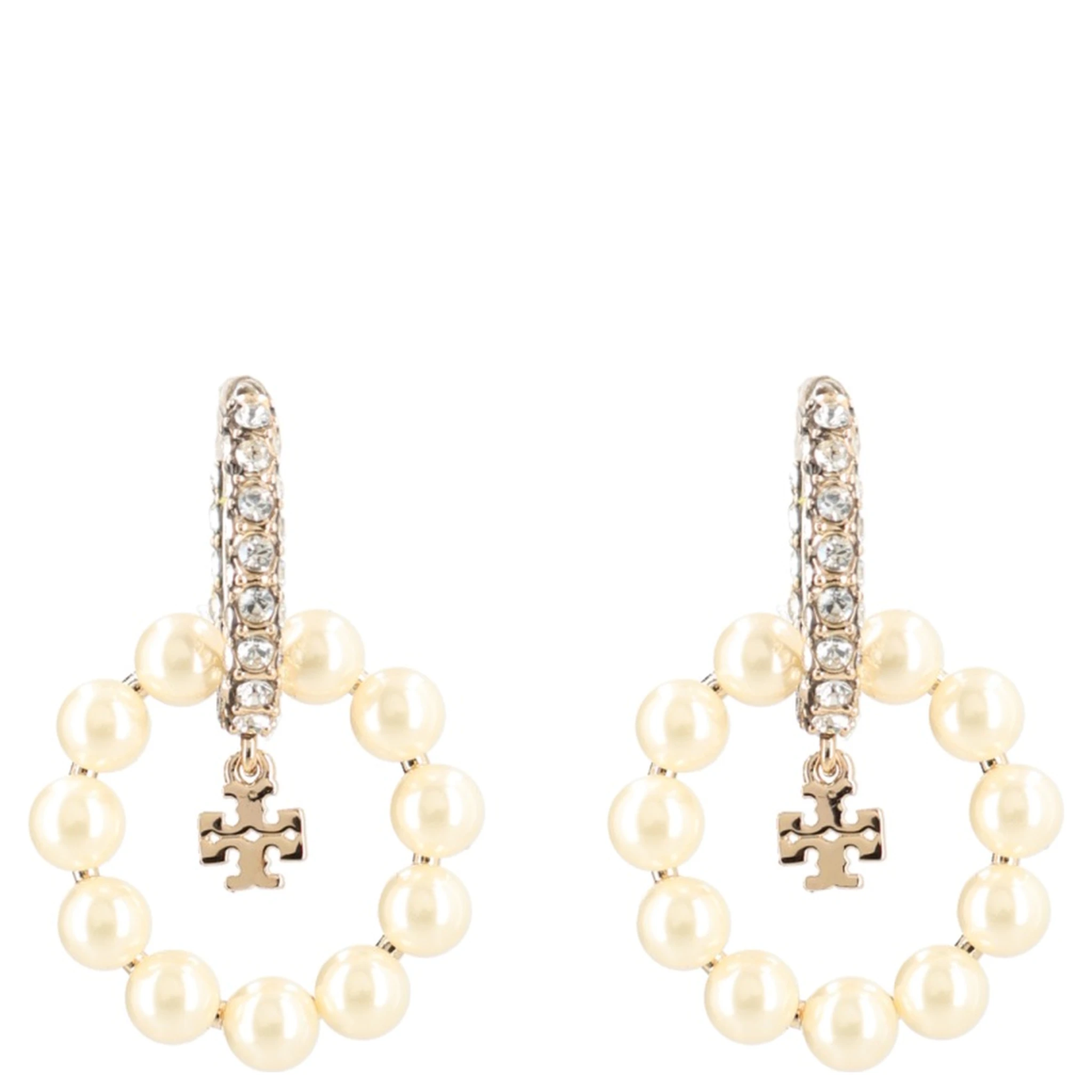 "KIRA" EARRINGS WITH PEARLS AND RHINESTONES