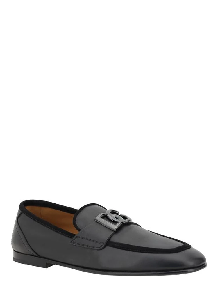 Black Calf Leather Bos Taurus Slip-On Loafers alternative