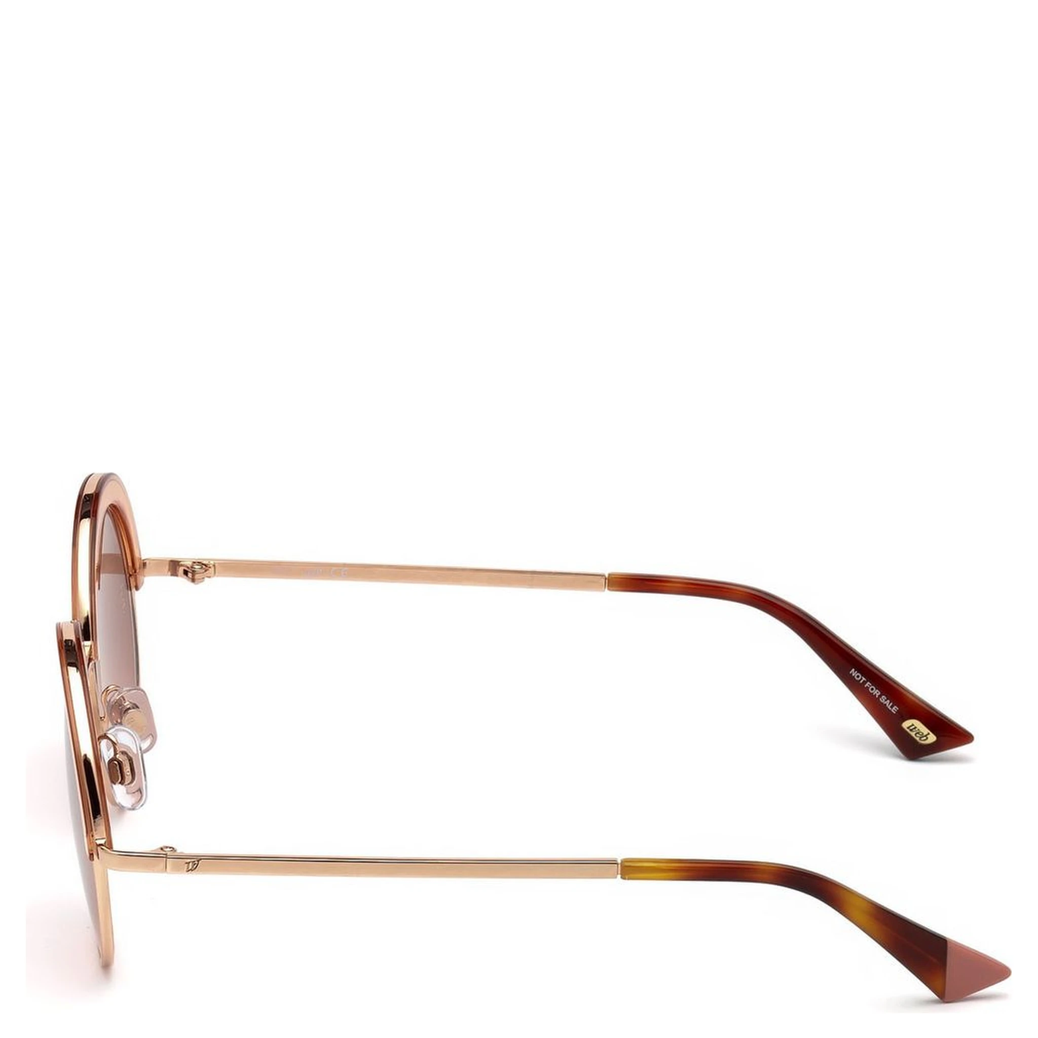 نظارات شمسية معدنية ذهبية