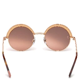 نظارات شمسية معدنية ذهبية